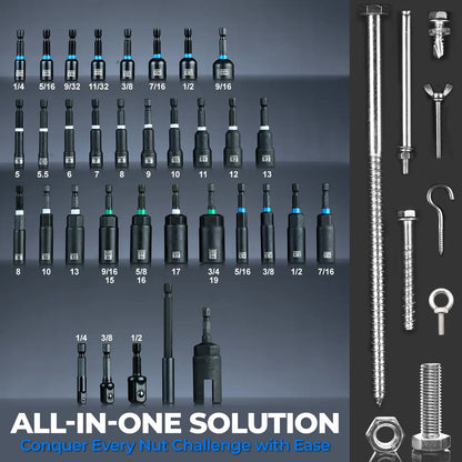 🔧TOOLANT Industrial Heavy‑Duty Magnetic Nut Driver Set