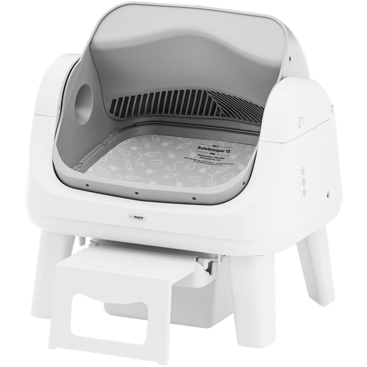 🐱PetPivot AutoScooper 12 Lite｜No‑App Automatic Cat Litter Box