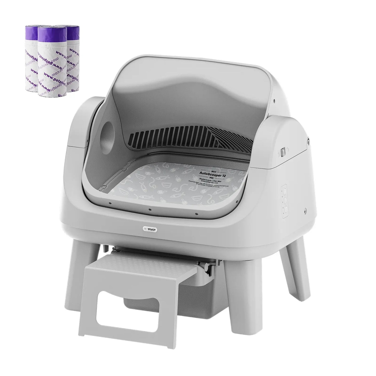 🐱PetPivot AutoScooper 12 Lite｜No‑App Automatic Cat Litter Box