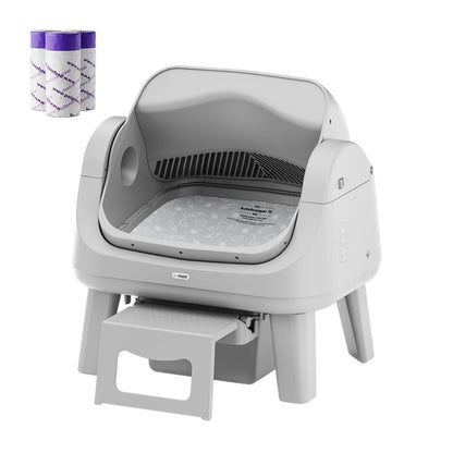 🐱PetPivot AutoScooper 12 Lite｜No‑App Automatic Cat Litter Box