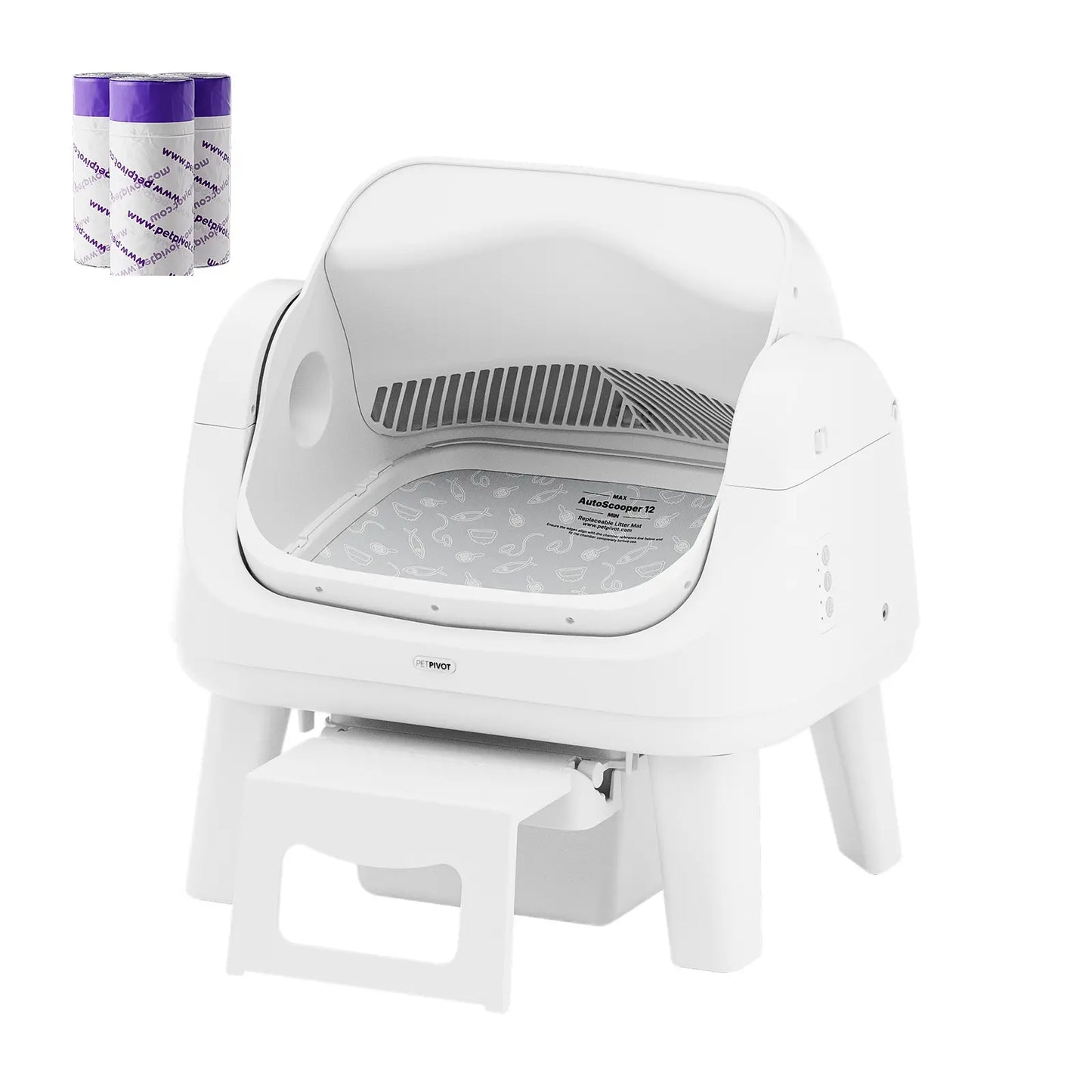 🐱PetPivot AutoScooper 12 Lite｜No‑App Automatic Cat Litter Box