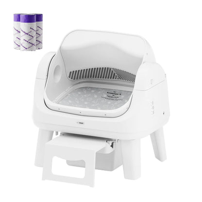 🐱PetPivot AutoScooper 12 Lite｜No‑App Automatic Cat Litter Box